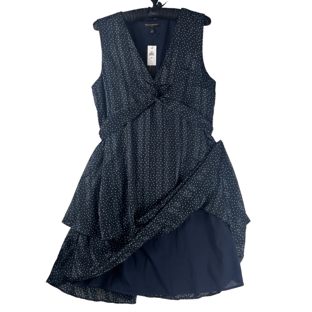 NWT Banana Republic Women’s Sleeveless Chiffon Lined Dress Size 10 - Picture 2 of 6